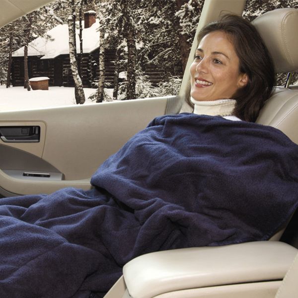  Car Cozy 2 - 12-Volt Heated Travel Blanket (Red Plaid, 58 x  42) with Patented Safety Timer by Trillium Worldwide : Everything Else